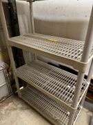 Plastic 4-Tier Shelving Unit