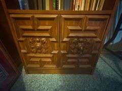 Wooden Bookcase with Storage Cabinet - Contents not included