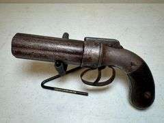 Six-Shot Pepperbox Black Powder Pistol Patented Oct 16 1865