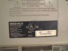 Magnavox MC132EMG/17 Television with VHS Player