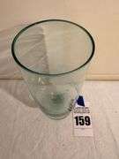 Large Footed Glass Vase