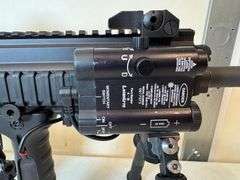 Heckler & Koch MR 762 A1 Semi-Automatic Rifle with Weaver scope, bipod, and sling.