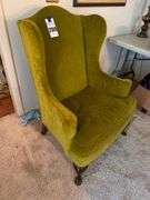 Upholstered Wingback Accent Chair by Sherrills
