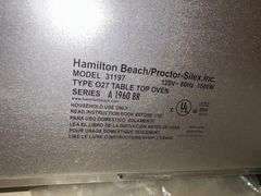 Hamilton Beach Toaster Oven - Model 31197