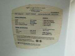 Frigidaire Top Mount Refrigerator