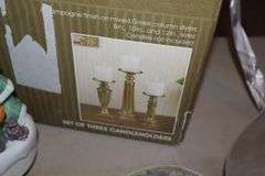 Variety of Christmas candle, Holders, and Decorative Items (2 in box)