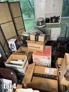 Salvage Lot- Misc. Items Including- Glassware, Furniture, Clothe Rack, Window, Jumper Cables, Etc. (BUYER RESPONSIBLE FOR REMOVAL)