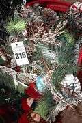 Variety of Christmas Lights, Garland, Tree Skirt, additional decorative garland and More decorations