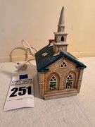 Ceramic Lighted Church House
