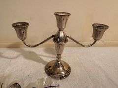 Sterling Silver Candelabra and Assorted Silverware