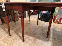 Wood Drop Leaf Dining Table
