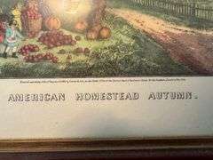 Framed "American Homestead Autumn" Print