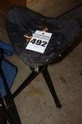 2 Cloth Folding/Traveling Chairs and Folding Stool