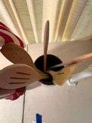 Red Vase, White Vase, Utensil Holder and Utensils