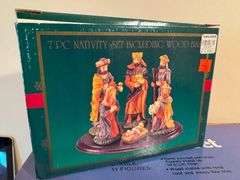 Three Nativity Sets: Sears, Kirkland's, and Mistletoe Mountain