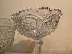Two Pressed Glass Bowls