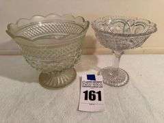 Two Pressed Glass Bowls