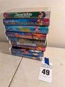 Disney VHS Tape Lot: Featuring Classics Like Snow White and Pinocchio