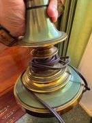 Green and Brass Table Lamp