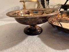 Silver Plated Bowls, Trays, and Glass