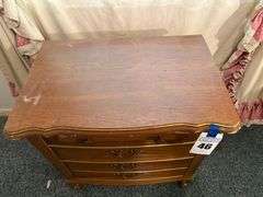 Wooden Nightstand with Drawers