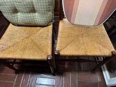 Set of Four Ladder Back Dining Chairs
