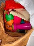 Bin of Assorted Toys and Household Items