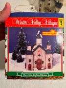 Winter Valley Villages Porcelain Lighted House