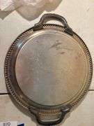 Silver Plated Serving Trays and Stand