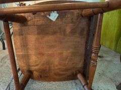 Wood Rocking Chair with Padded Seat