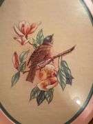 Pair of Bird and Flower Decorative Wall Hangings