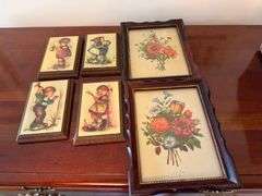 Framed Art Collection - Hummel Style and Floral Prints