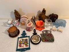 Collectible Figurines, Teapots, Coasters, and Trivets