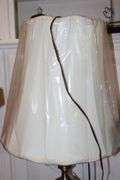 Brass Table Lamp with shade   40"x16"                        **Matching style Lot #26