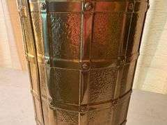 Hammered Brass Umbrella Stand