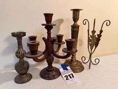 Assorted Candlestick Holder Collection
