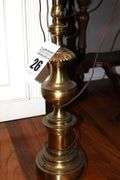 Brass Table Lamp with shade   40"x16"                        **Matching style Lot #27