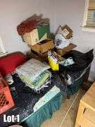 Salvage Lot- Misc. Items Including- Computer, Monitor, Lamps, Shelving, Etc. (BUYER RESPONSIBLE FOR REMOVAL)