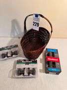 Kwikset Door Knob Sets and Woven Basket