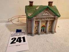 Ceramic Lighted Library House