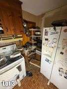 Salvage Lot- Misc. Items Including- Fridge, Display Cabinets, Cookware, Dishes, Etc. ( Oven/Range & Dishwasher NOT included)(BUYER RESPONSIBLE FOR REMOVAL)