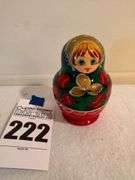 Set of 7 Hand-Painted Russian Nesting Dolls