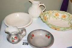 2 Porcelain/Ceramic Wash Bowls Pitcher sets & Additional Bowl