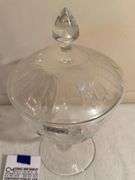 Tuscany Hand Blown Glass Candy Dish Made in Poland