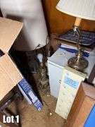 Salvage Lot- Misc. Items Including- Computer, Monitor, Lamps, Shelving, Etc. (BUYER RESPONSIBLE FOR REMOVAL)
