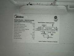 Giant Midea  Two in One Freezer / Refrigerator  ( notice you can hold setting for 3 seconds to change between Freezer and Refrigerator) 21 cu. ft. Model MRU21F2AWW