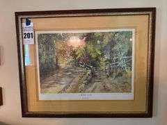 Framed "A Shady Lane" Print by Paul Sawyier