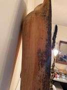 Large Hand-Carved Wooden Dough Bowl