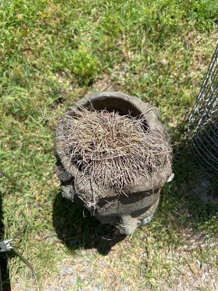 Woman Face Cement Planter