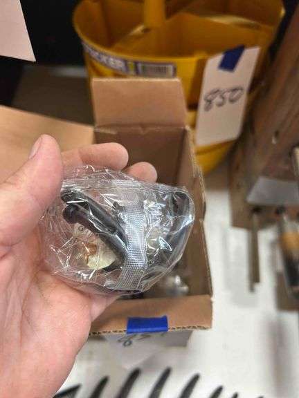 Box of Black Hooks,Handles and a Fish Shaped Key Holder